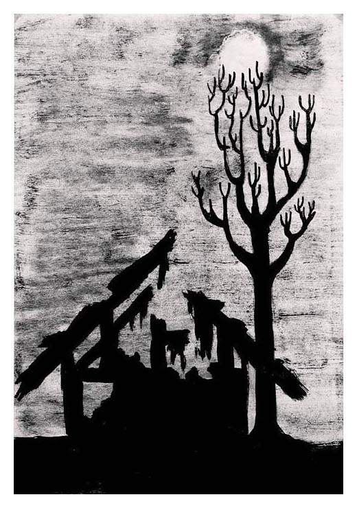 1960_Ruine im Mondlicht