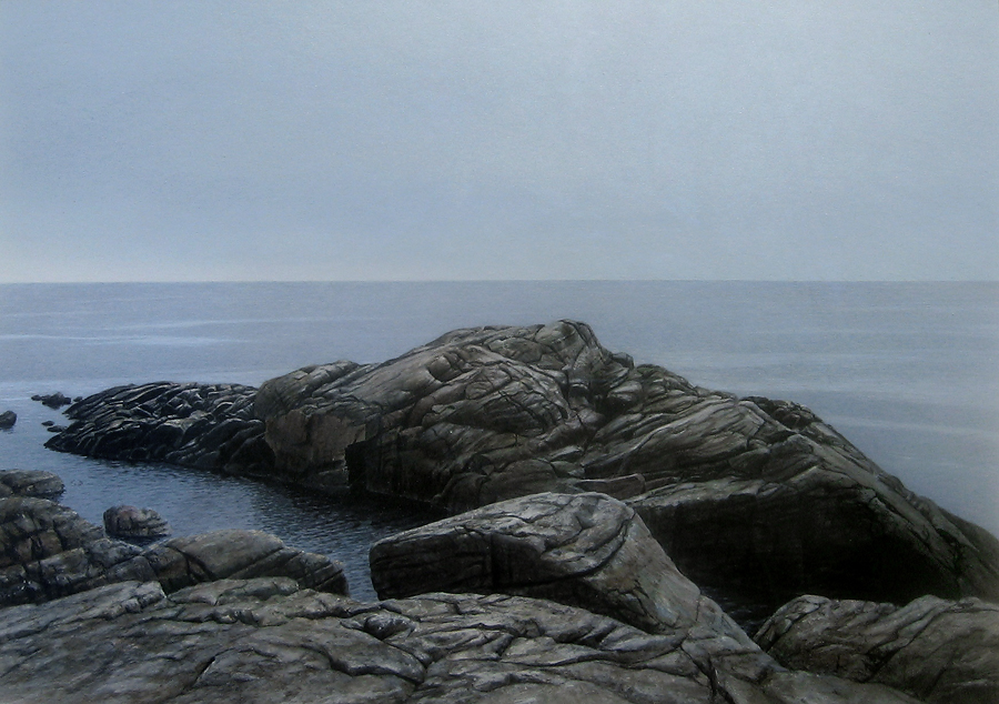 1993_Grauer Felsen, graues Meer